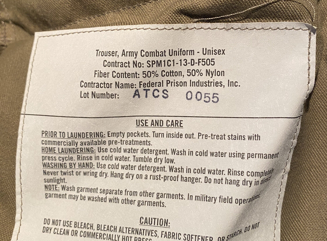 Scorpion Pattern OCP Army USAF Combat Uniform Jacket & Pants Medium X-Short New