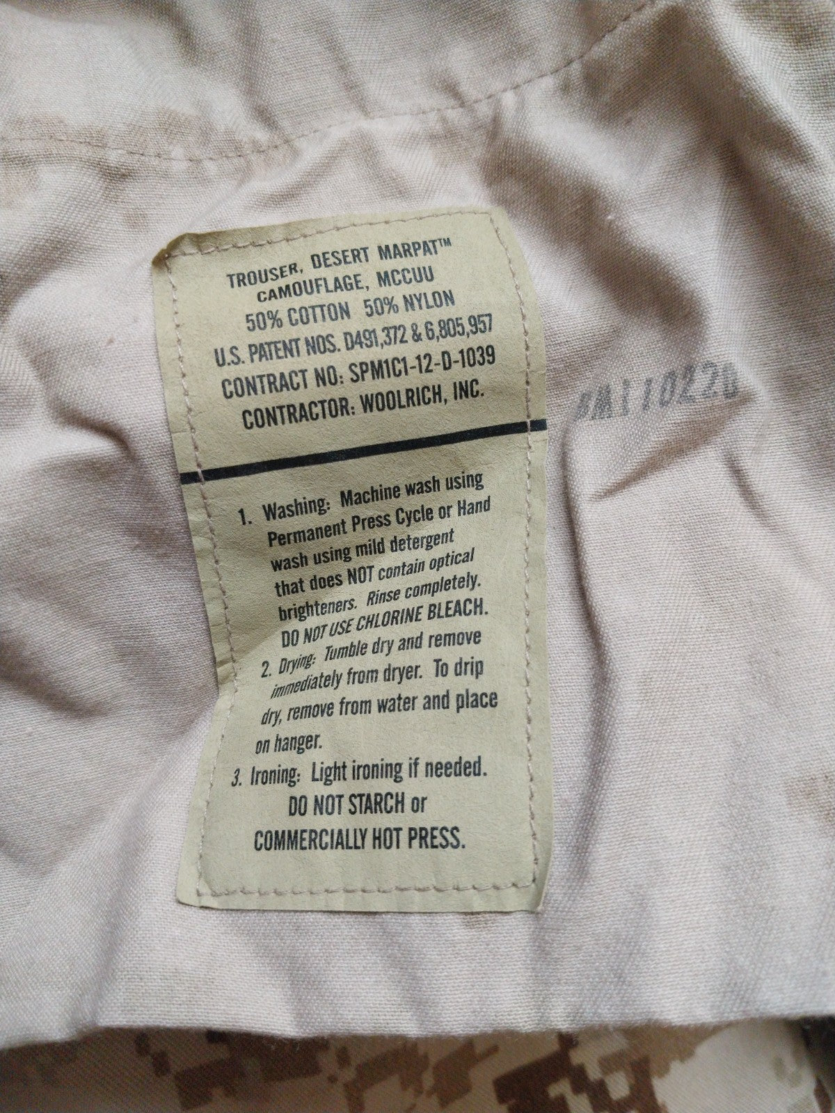 USMC NEW Marine Corps Desert MARPAT MCCUU Camouflage Trousers Size Small Regular