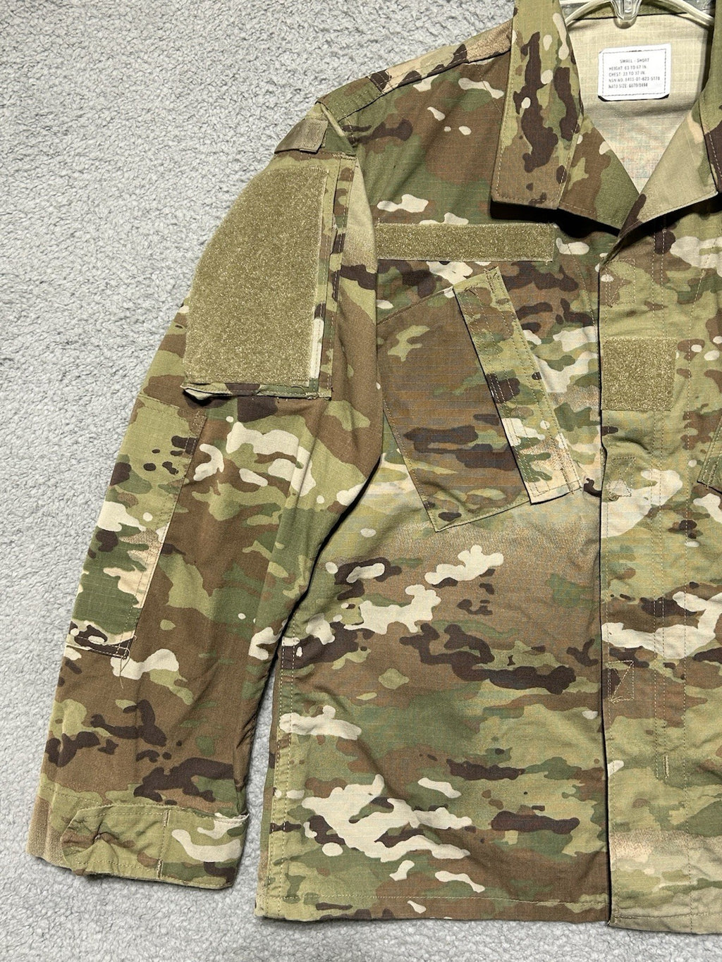 USGI Coat Army Combat Uniform OCP Multicam Female 36 Short Insect Shield NEW