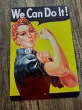 We Can Do It Vintage Style 8x12 Inch Metal Wall Sign with Armed Forces Military Theme