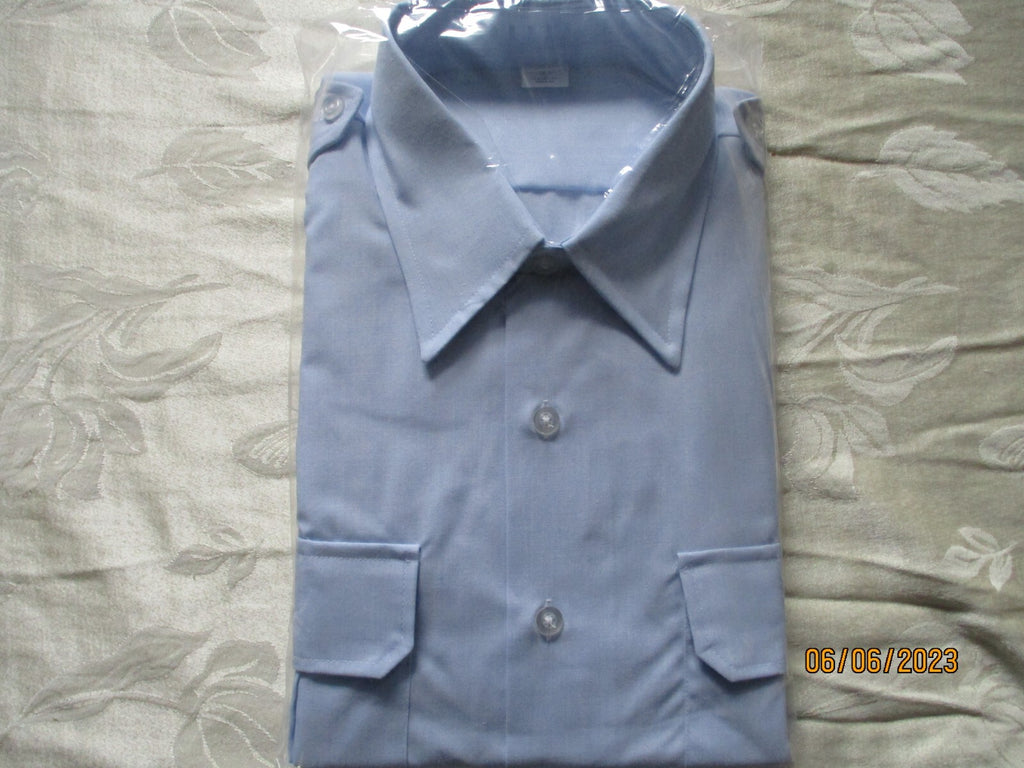 NEW/NOS - Men's Coast Guard Blue Shirt, Long Sleeve, Size 16 1/2 N X 38 Sleeve