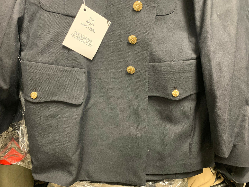 US ARMY MEN'S 44L MILITARY SERVICE DRESS BLUE BLUES ASU UNIFORM COAT JACKET NEW