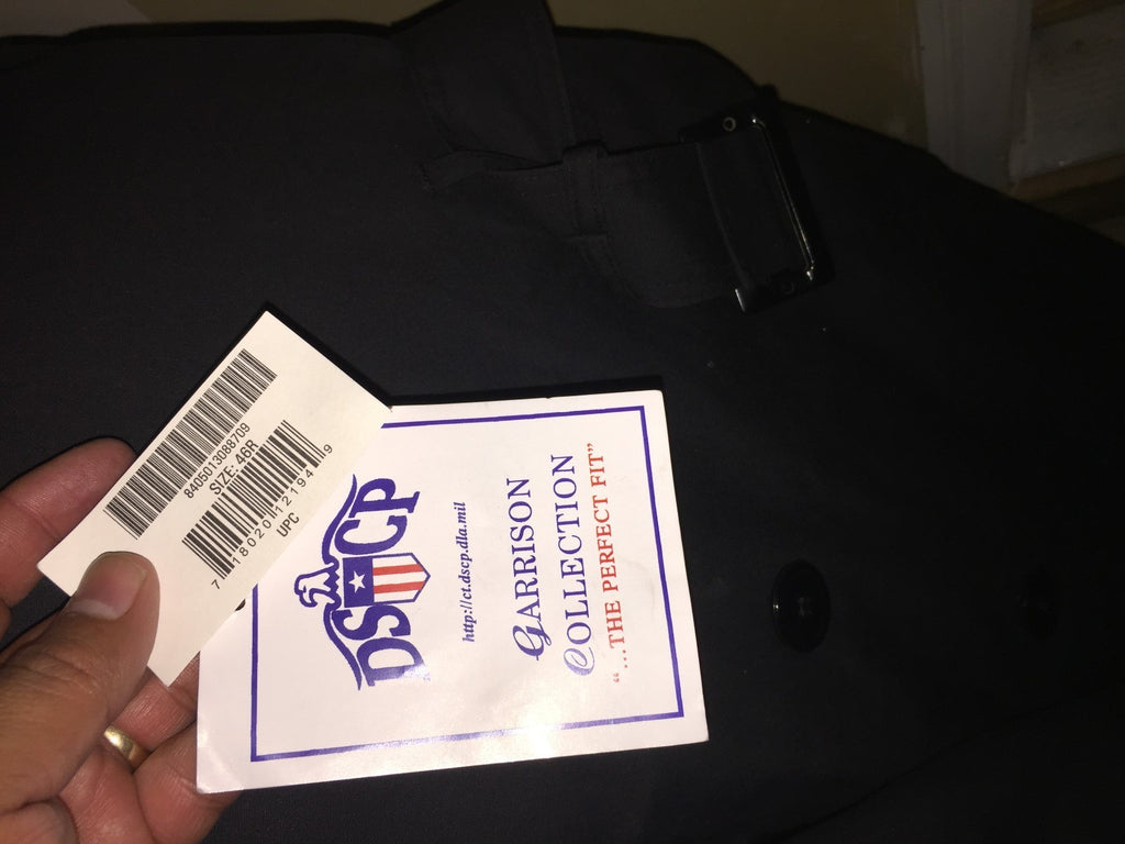 NEW Military Regulation Uniform Black Trench Overcoat All Weather ASU ALL SIZES