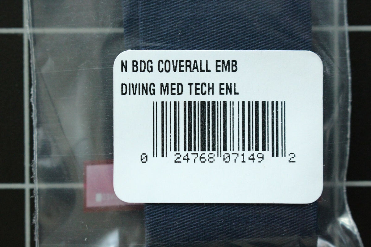 USN US NAVY BLUE COVERALL UNIFORM DIVING MED TECH SPECIALTY BADGE INSIGNIA TAPE