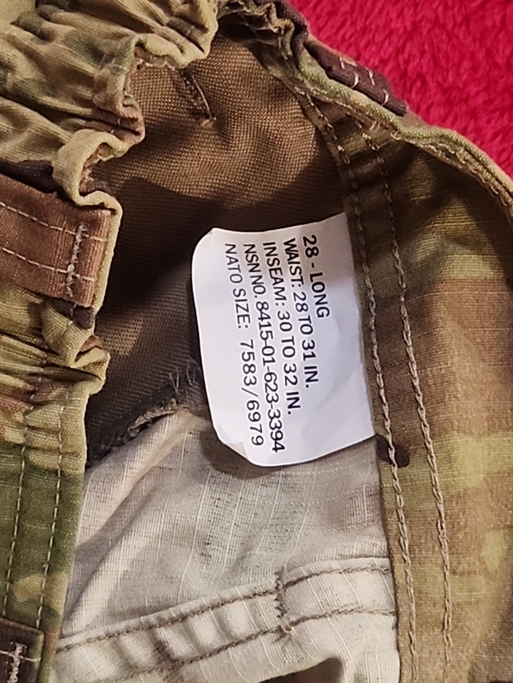 Women's Trouser, Army Combat Uniform Female, OCP, Multicam,  28/LONG New