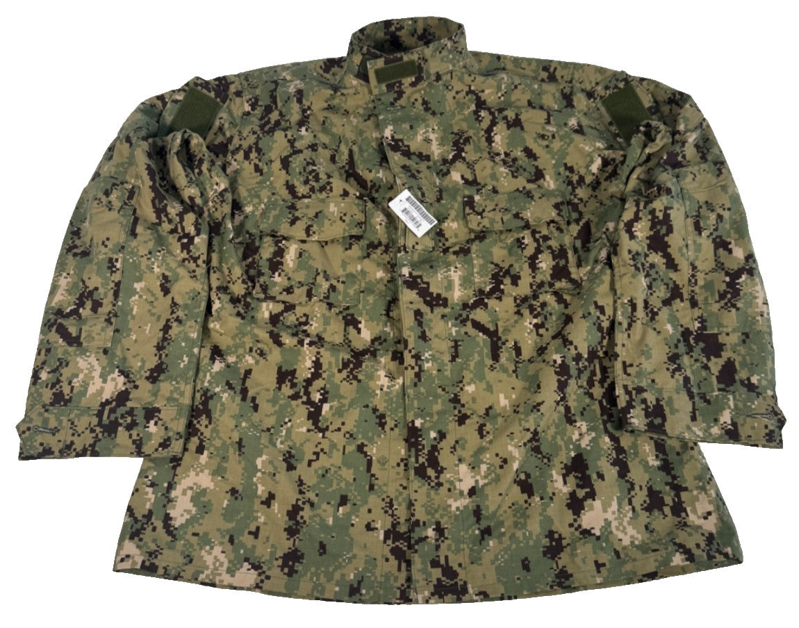 New US Navy USN NWU Type III AOR2 Working Uniform Blouse Jacket X-Large X-Long