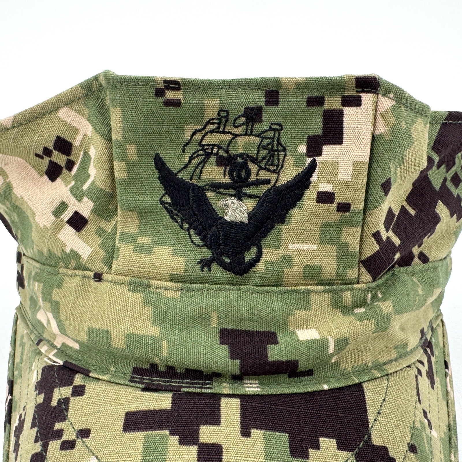 US Navy NWU Type III AOR2 Woodland Camo Hat Utility 8 Point Cap Cover ACE 6-3/8
