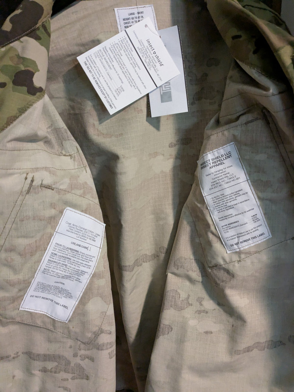 Air Force OCP Standard Uniform Blouse Coat Jacket LARGE SHORT