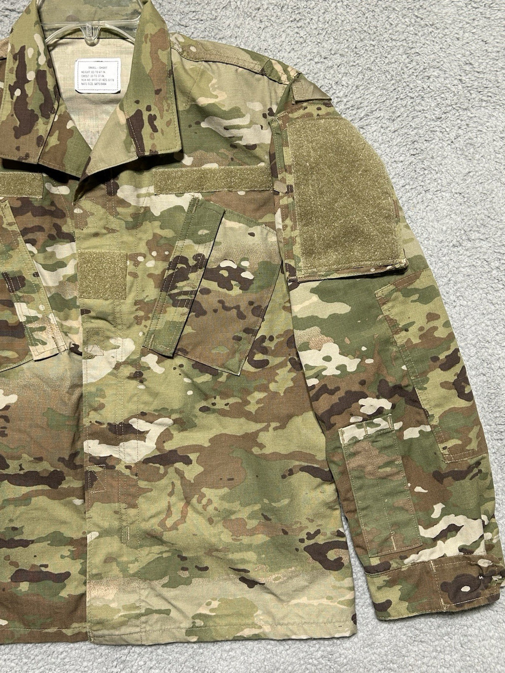 USGI Coat Army Combat Uniform OCP Multicam Female 36 Short Insect Shield NEW