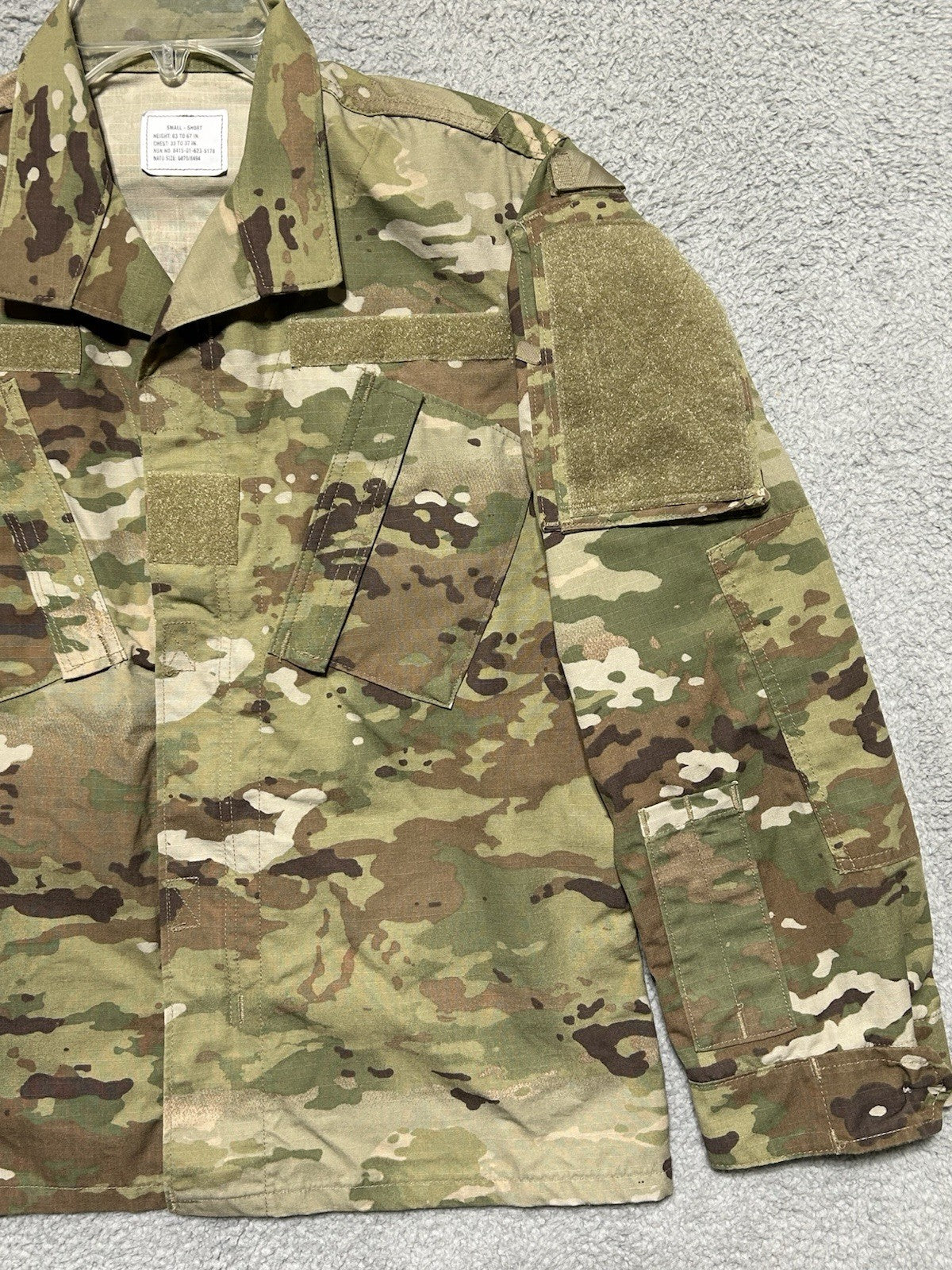 USGI Coat Army Combat Uniform OCP Multicam Female 36 Short Insect Shield NEW