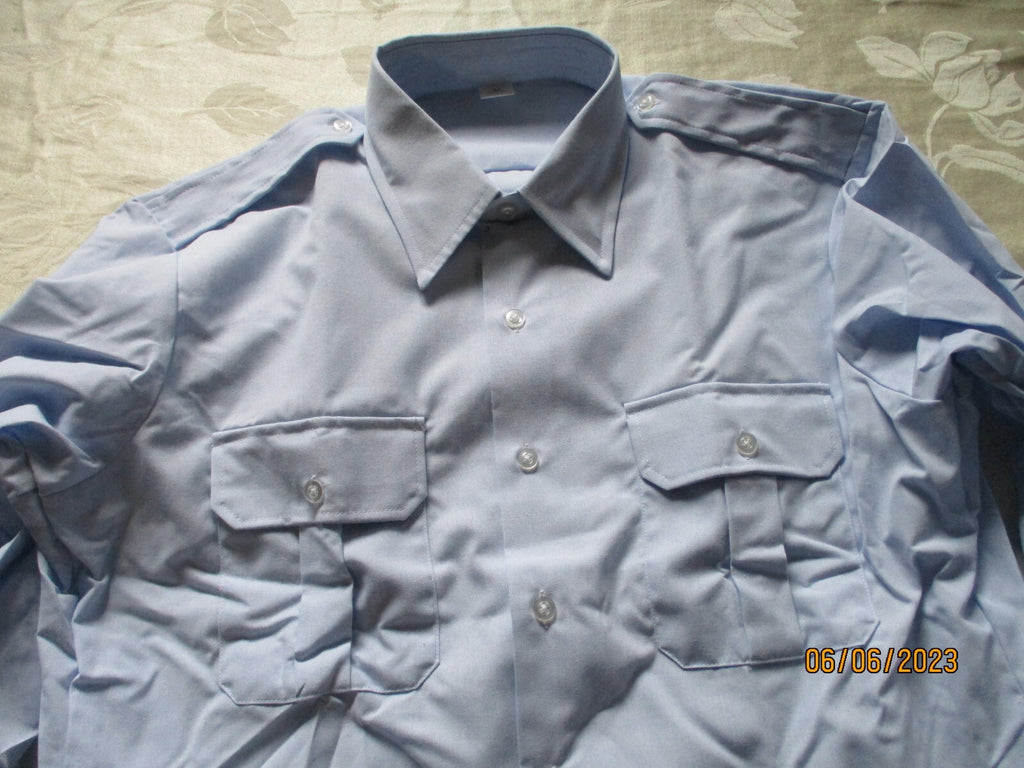 NEW/NOS - Men's Coast Guard Blue Shirt, Long Sleeve, Size 16 1/2 N X 38 Sleeve