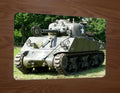 M4 Sherman Tank WWII Military Photo 8x12 Inch Metal Wall Sign