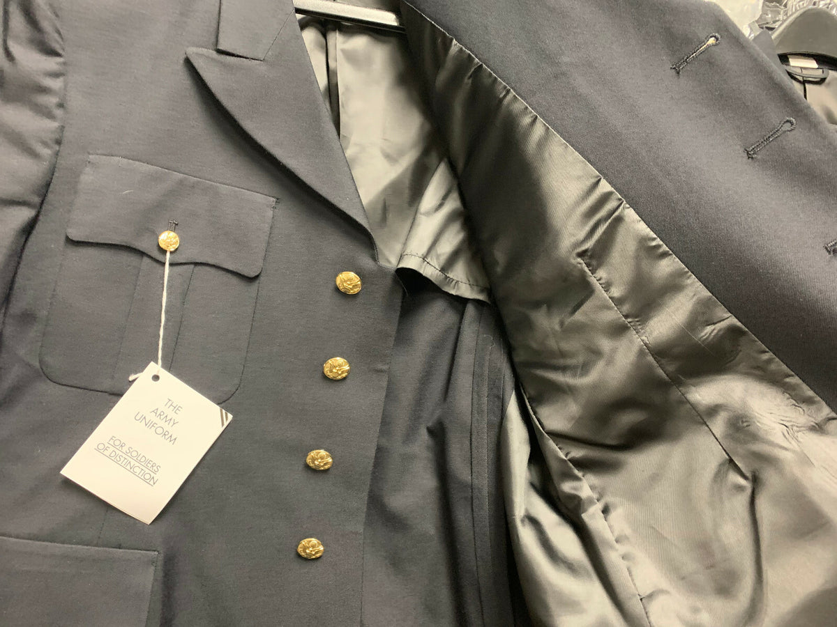 US ARMY MEN'S 38R MILITARY SERVICE DRESS BLUE BLUES ASU UNIFORM COAT JACKET NEW