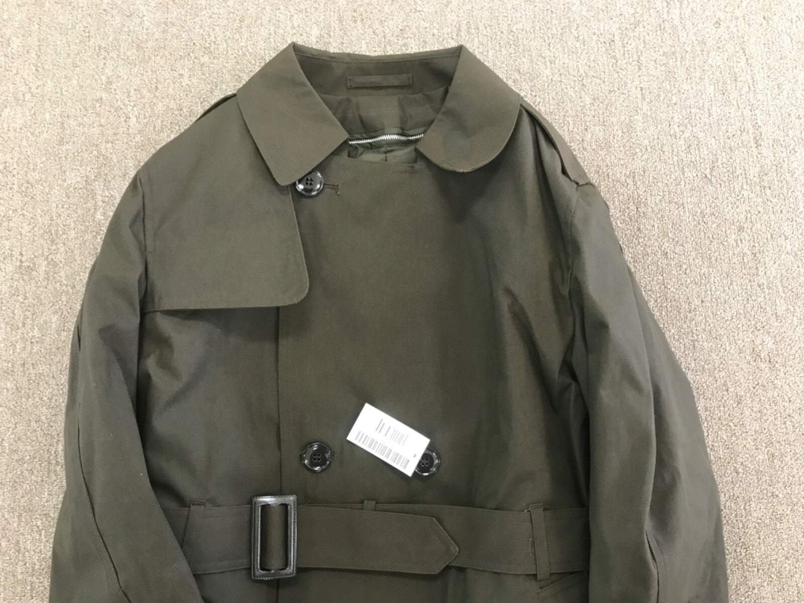 AGSU UNIFORM Trench Coat ALL WEATHER Heritage Green 564 sz 46Xlong NWT