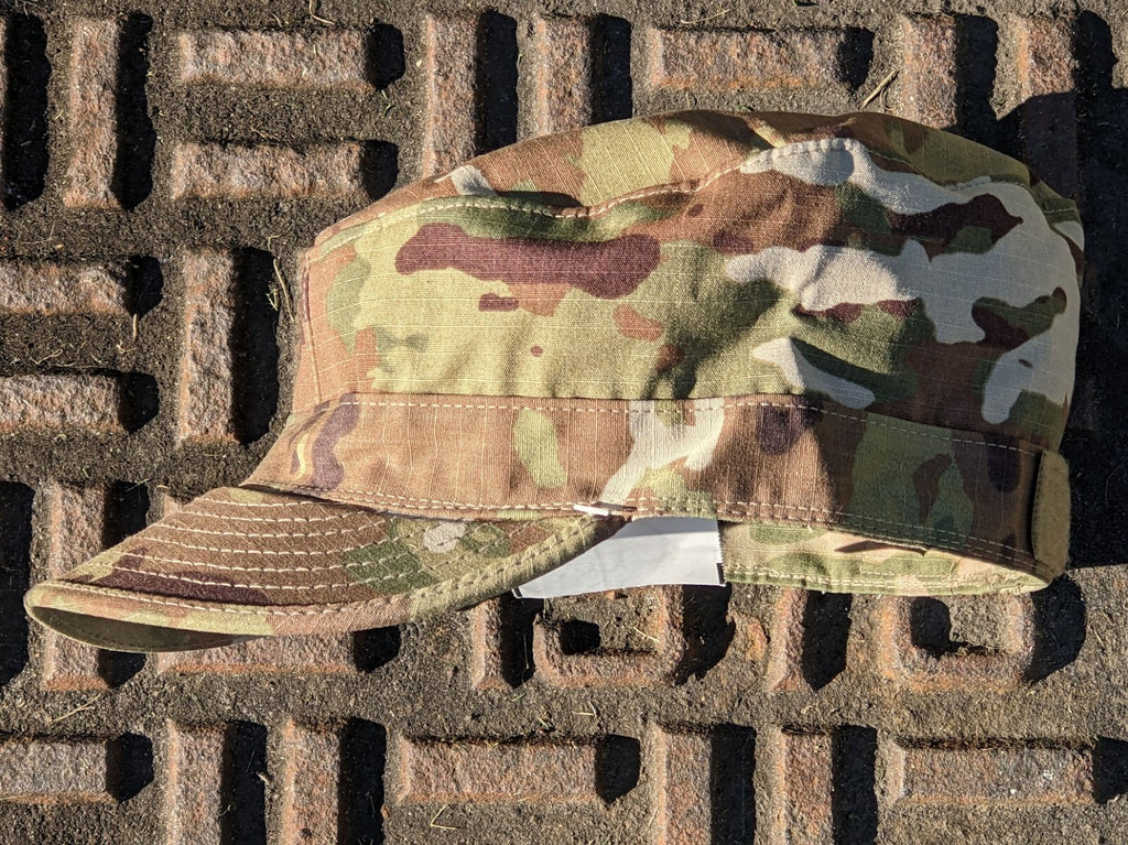 OCP  7 3/8 US Army Military Multicam Camouflage USGI Patrol Cap Hat 2 Tabs SEKRI