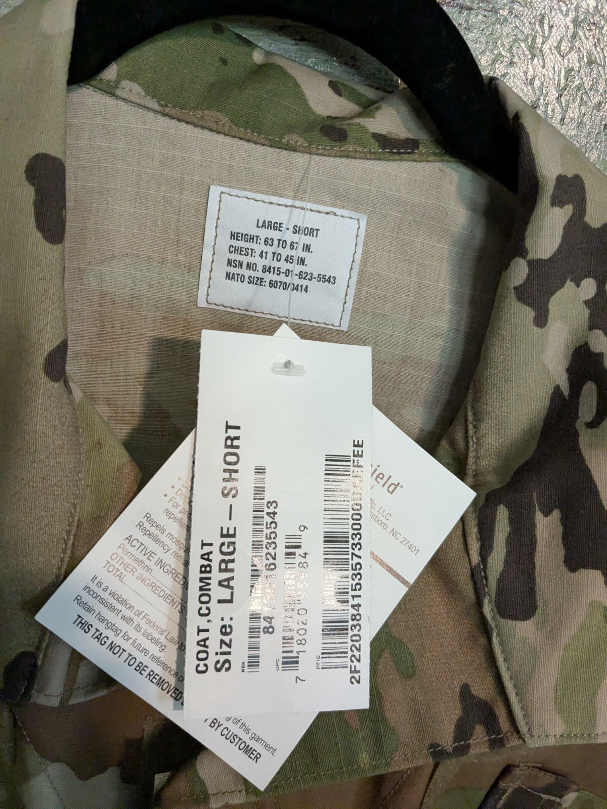 Air Force OCP Standard Uniform Blouse Coat Jacket LARGE SHORT