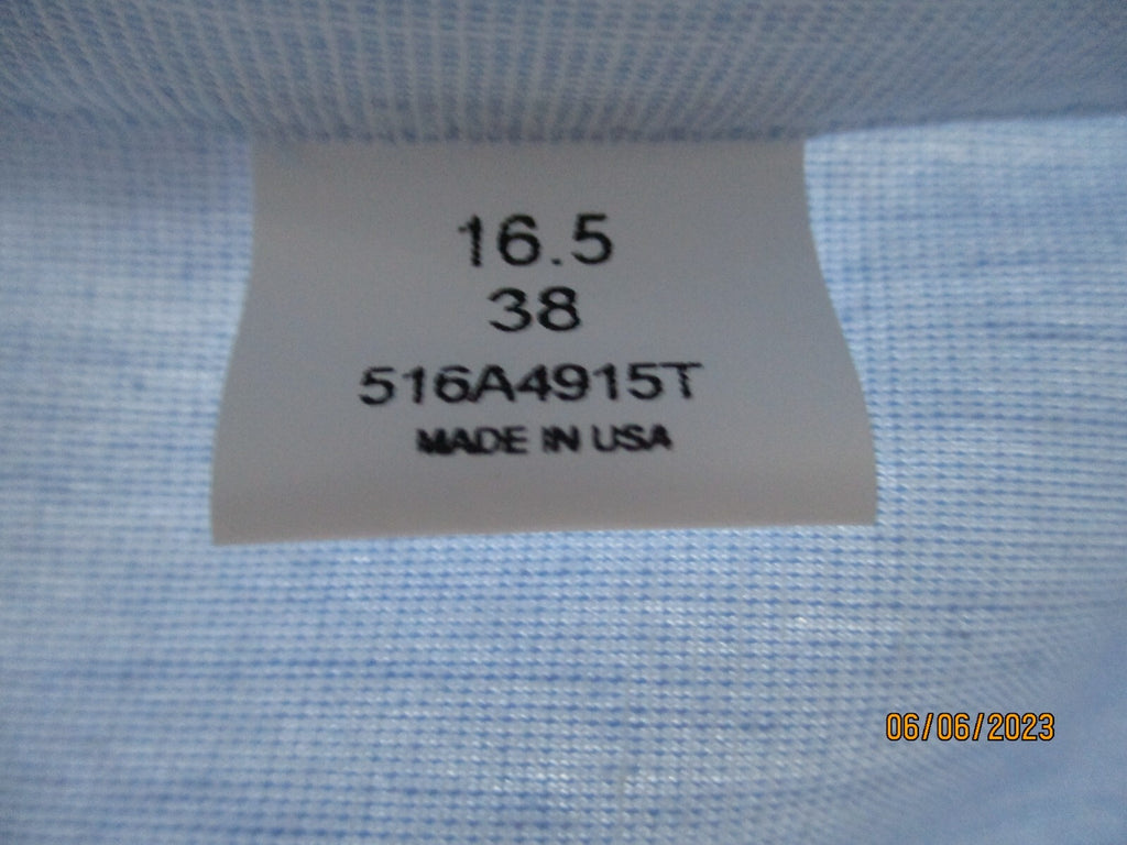 NEW/NOS - Men's Coast Guard Blue Shirt, Long Sleeve, Size 16 1/2 N X 38 Sleeve