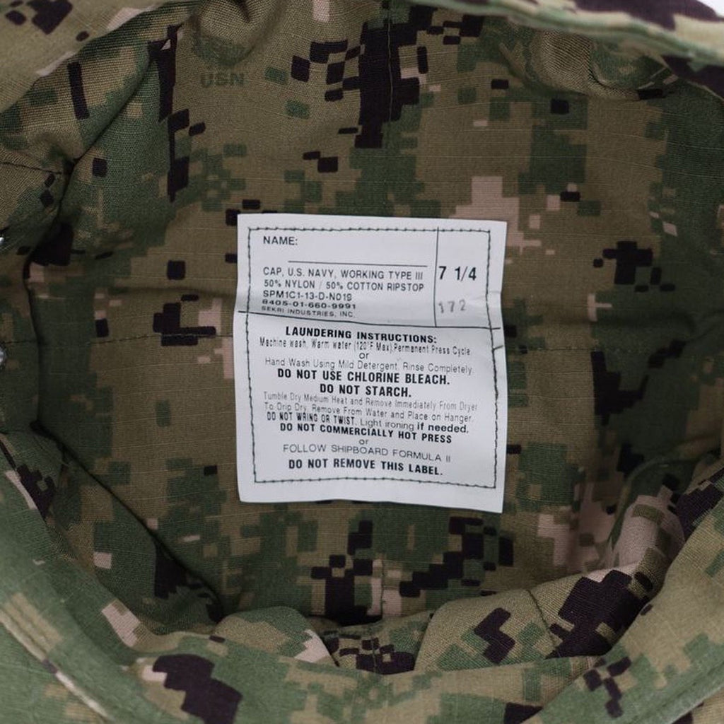 USGI US Navy NWU Type III 8-Point Utility Cap w/ ACE - New