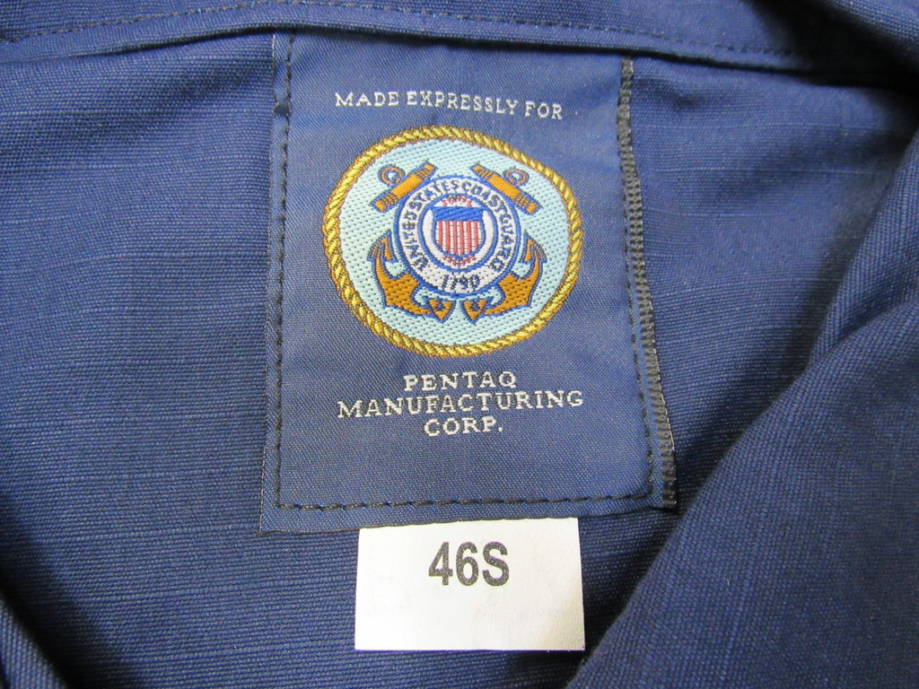 US Coast Guard USCG BDU Shirt Ripstop Operational Dress Uniform ODU 46 S NOS