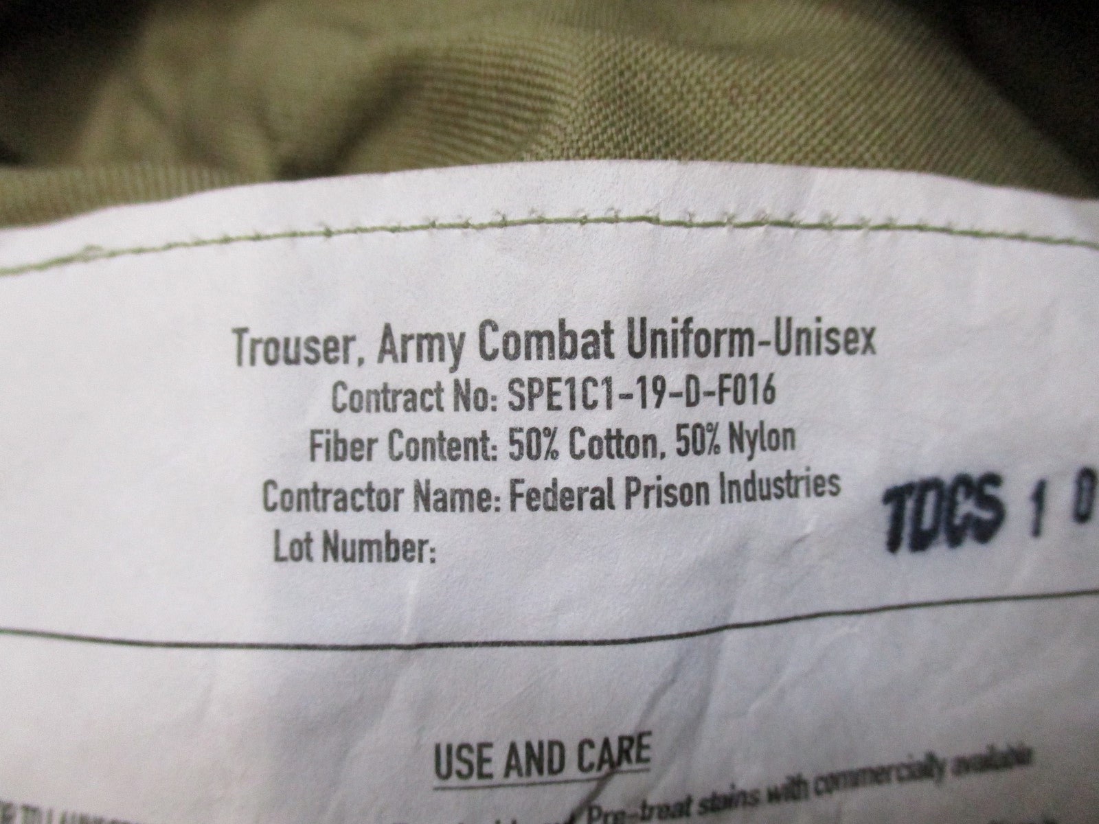 New Army Combat Uniform ACU Trousers Scorpion OCP Small-Long Unisex Pants 50/50