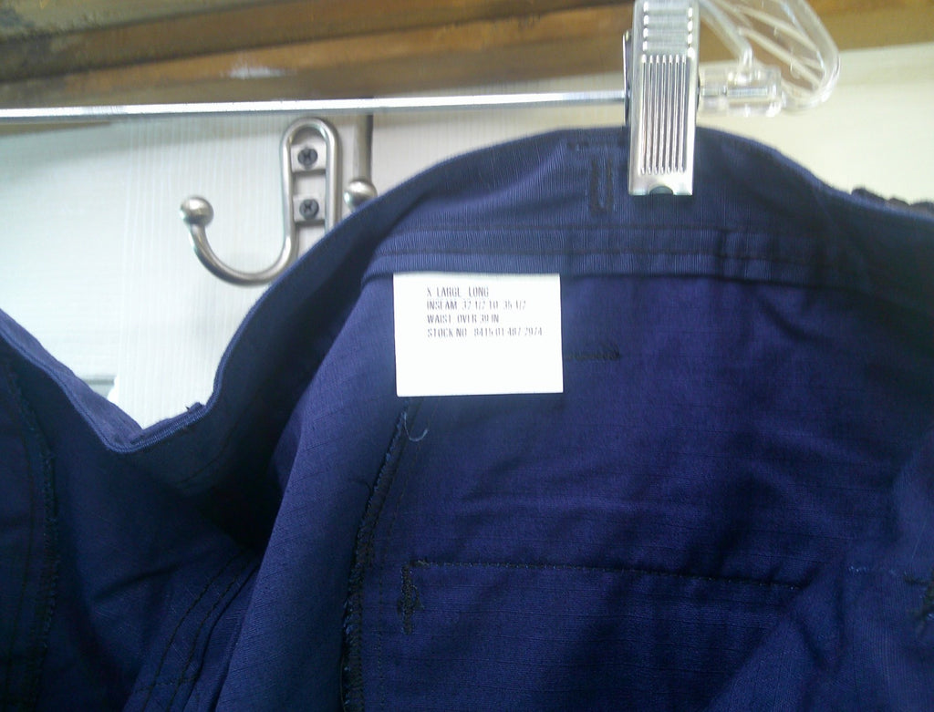 USCG Coast Guard Pants BLUE3362  SzX LG/LONG Operational Trousers DressRipstop