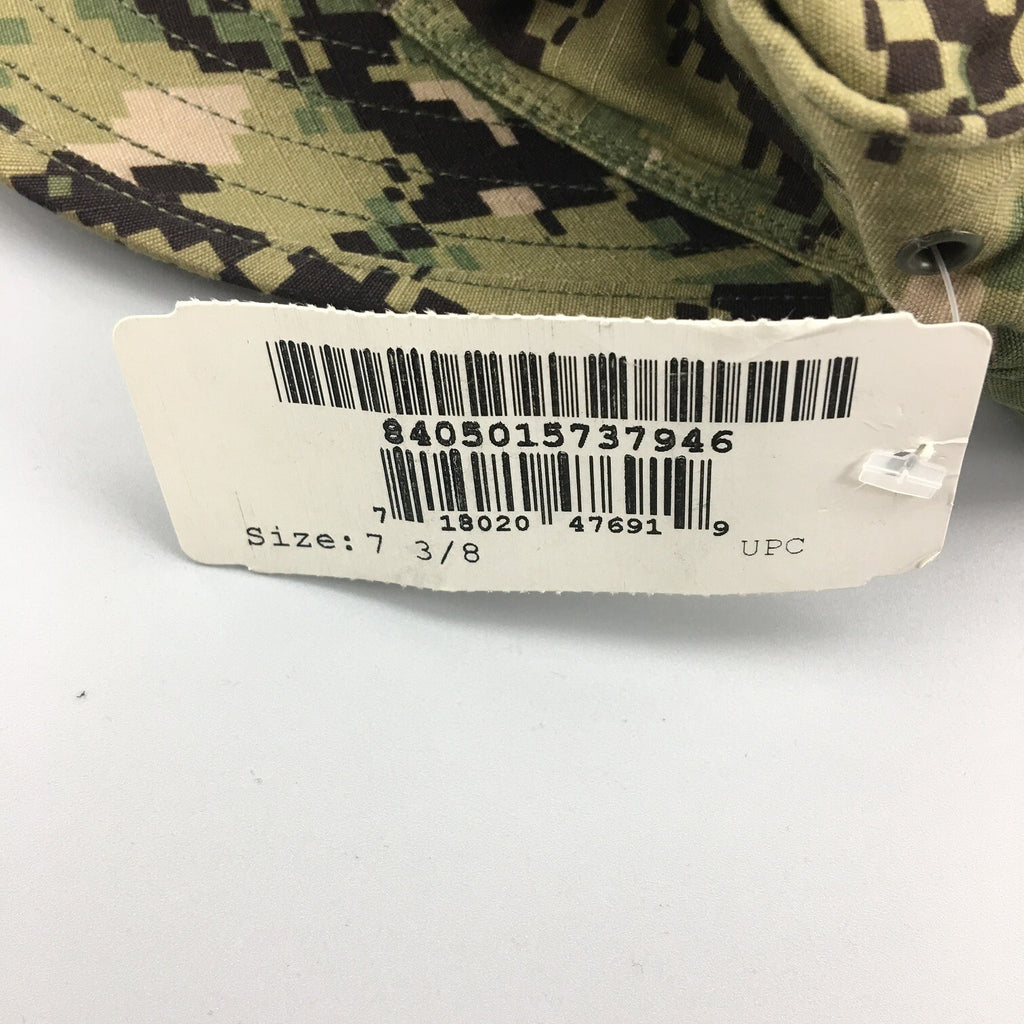 NEW US NAVY NWU Type III AOR2 Woodland UTILITY 8 Point CAP Hat cover 7 3/8