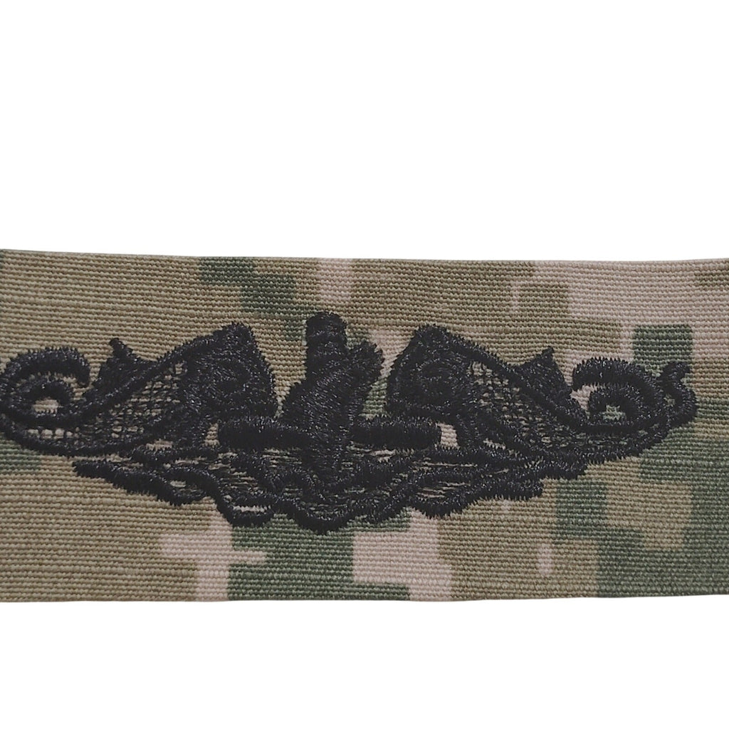 U.S. Navy Submarine Warfare Dolphins Tape – NWU Type III – 7.5" × 1" TE Sew-On
