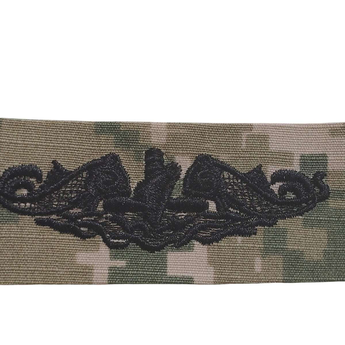 U.S. Navy Submarine Warfare Dolphins Tape – NWU Type III – 7.5" × 1" TE Sew-On
