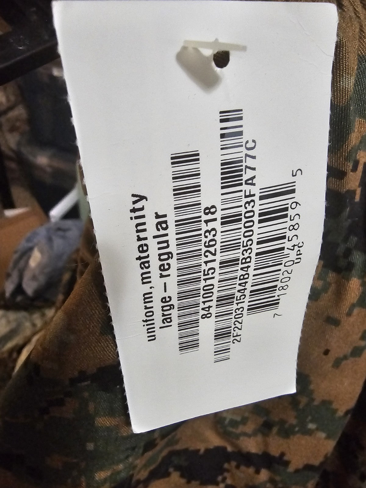 USMC Maternity MARPAT Woodland Combat Utility Uniform Pants Size Large Regular