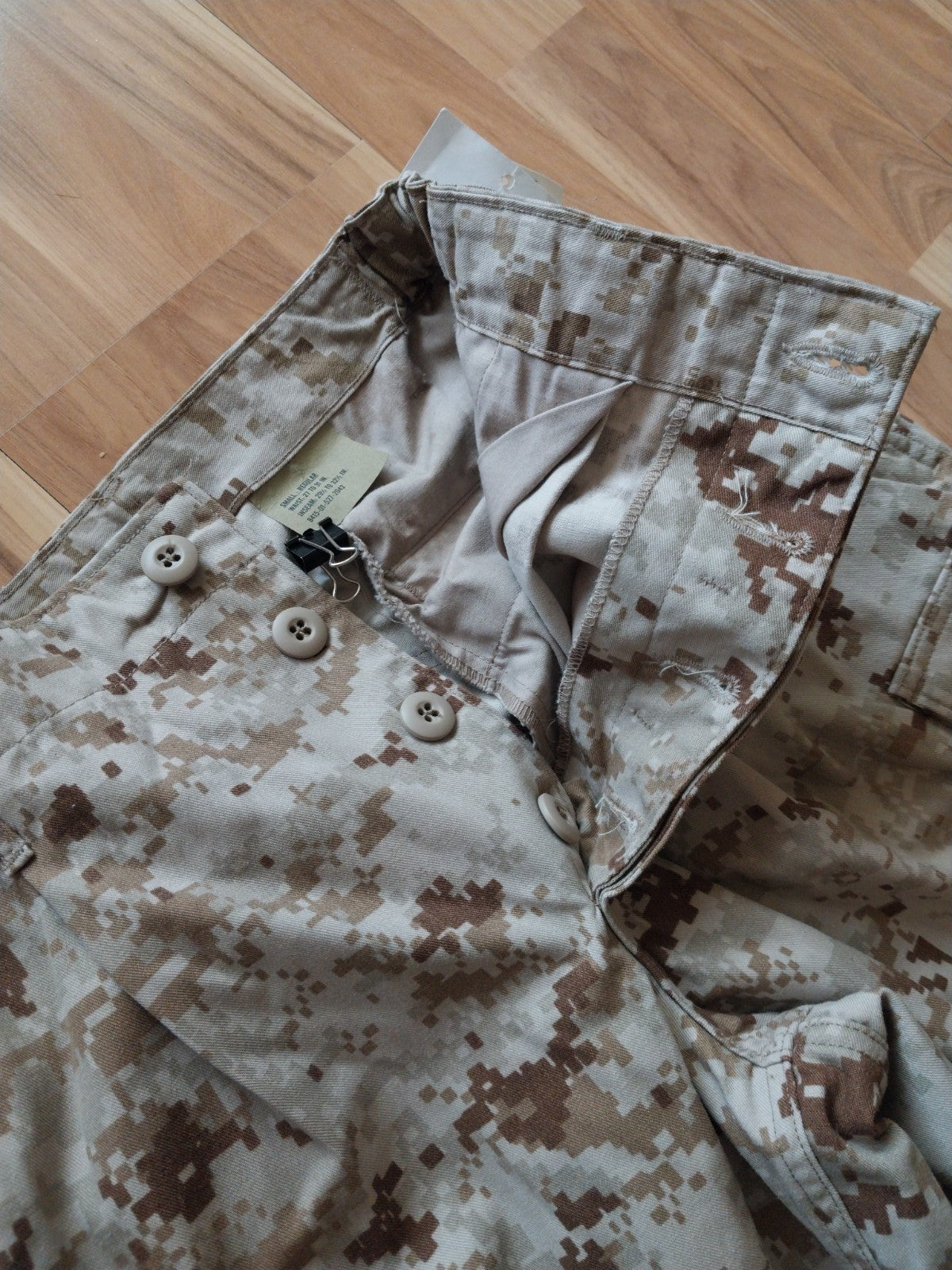 USMC NEW Marine Corps Desert MARPAT MCCUU Camouflage Trousers Size Small Regular