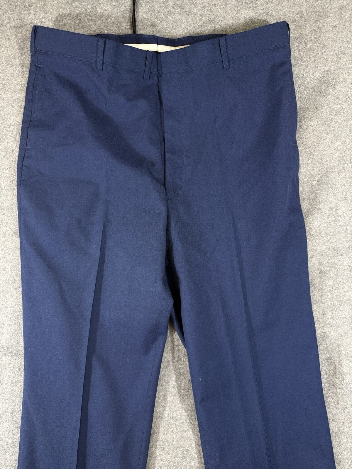USAF Air Force Service Dress Pants Men 40 Unhemmed Blue Wool Blend Unhemmed NWOT