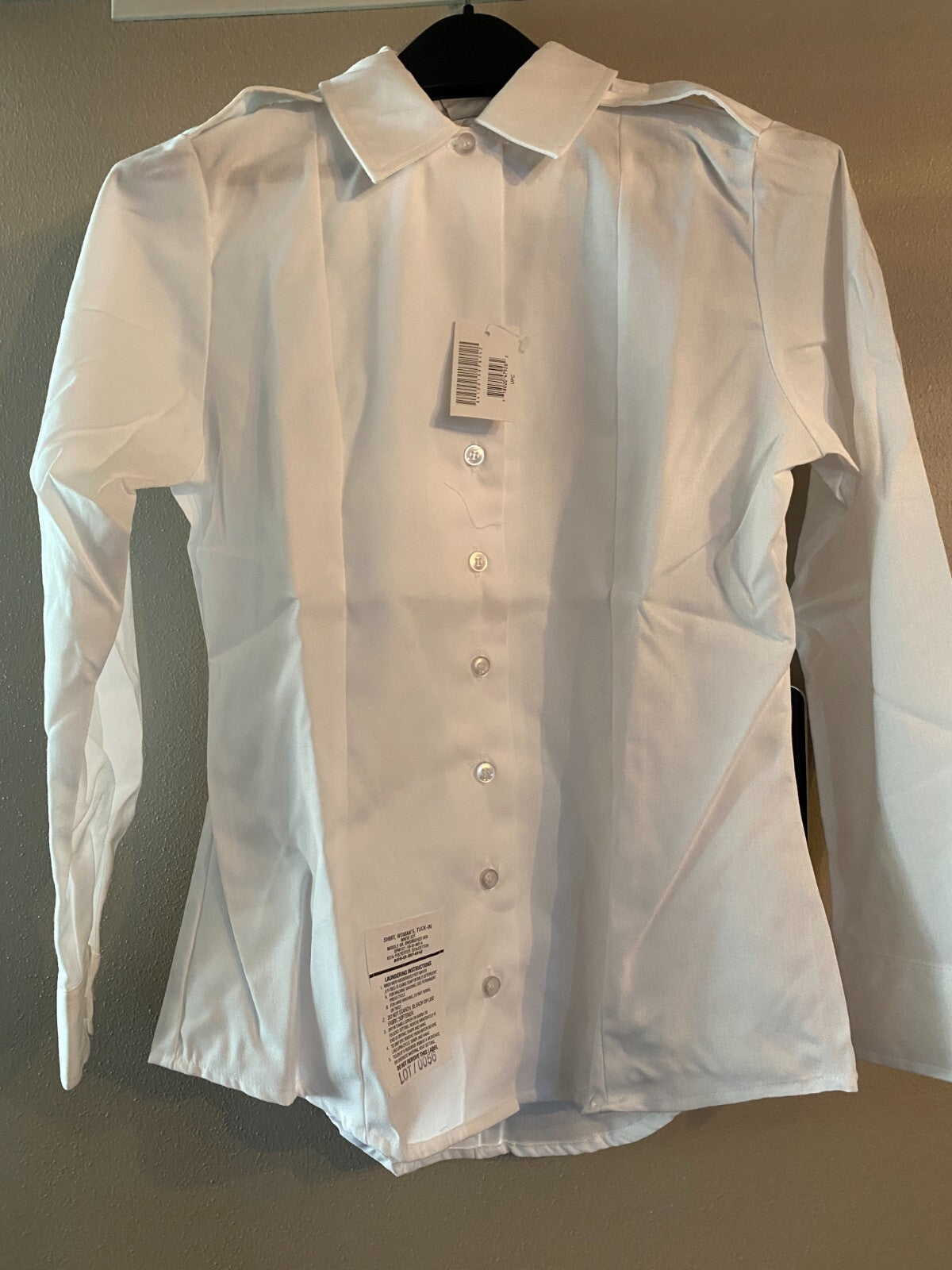 NEW WOMENS ARMY SERVICE LONG SLEEVE UNIFORM ASU DRESS WHITE SHIRT SIZE 4
