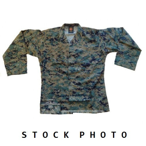 NEW X-Large Short XL USMC Woodland Marpat utilities MCCUU cammie Blouse Shirt