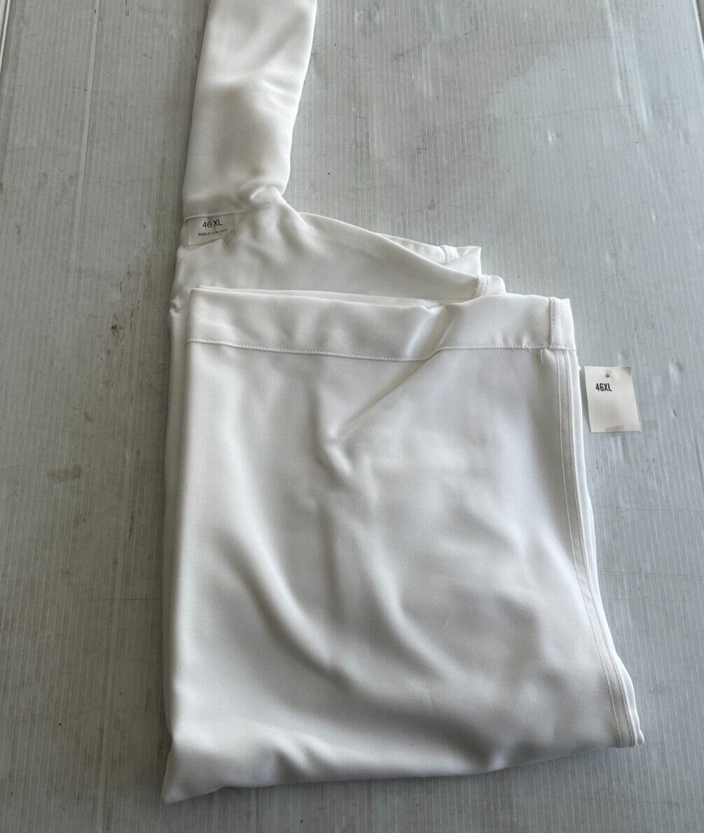 NEW GENUINE US NAVY SERVICE DRESS WHITE JUMPER MIDDY BLOUSE UNIFORM TOP (46 XL)