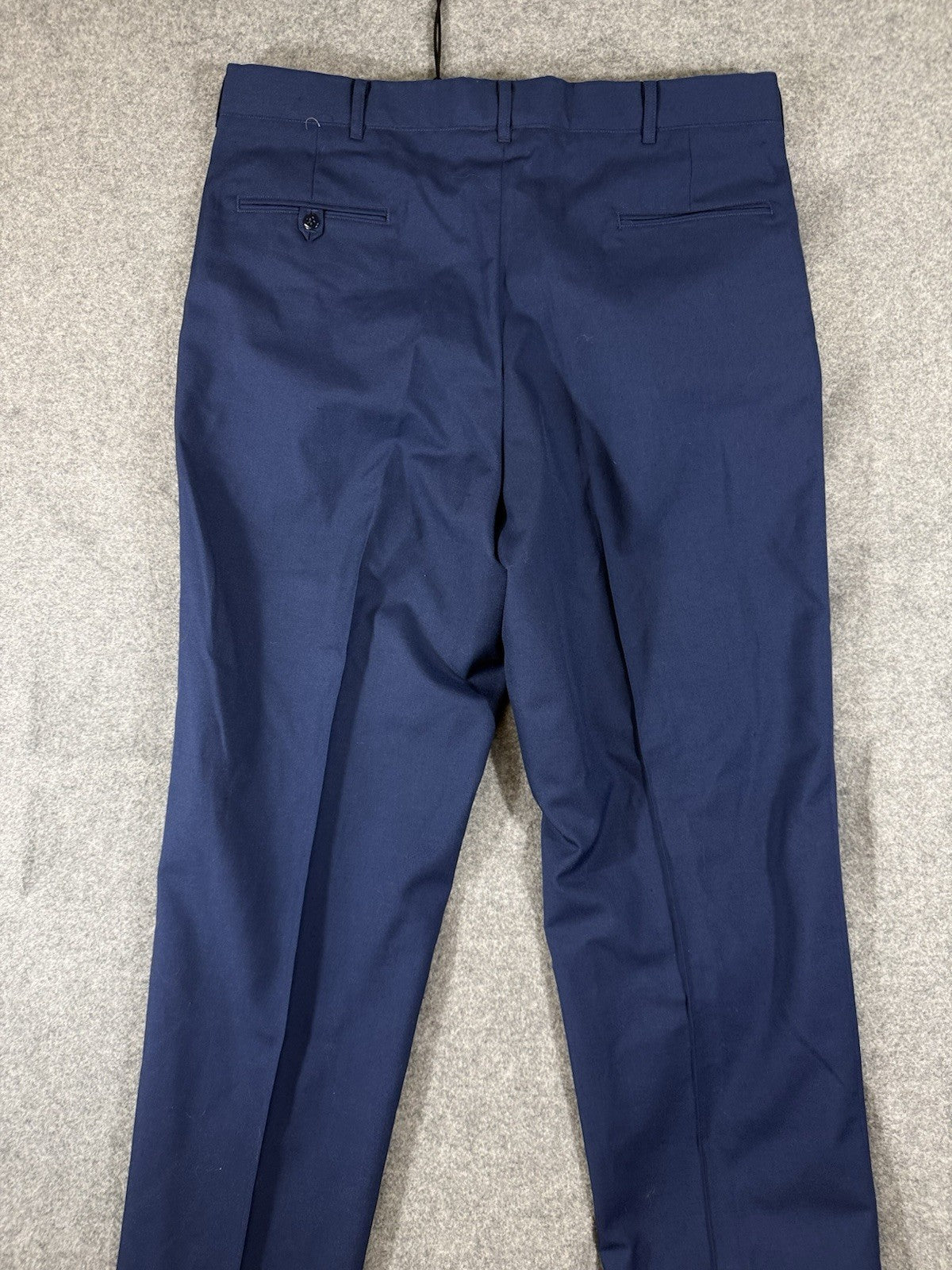 USAF Air Force Service Dress Pants Men 40 Unhemmed Blue Wool Blend Unhemmed NWOT