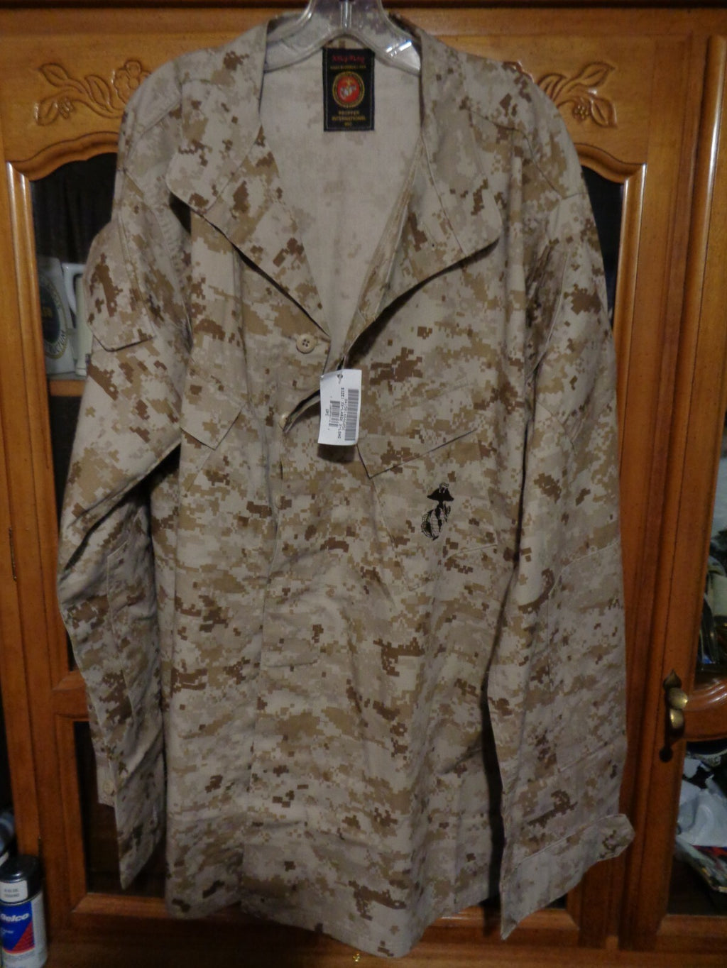 USMC MARPAT SHIRT DESERT TAN MARSOC XX LARGE X LONG NEW WITH TAG XXL XLONG  RARE