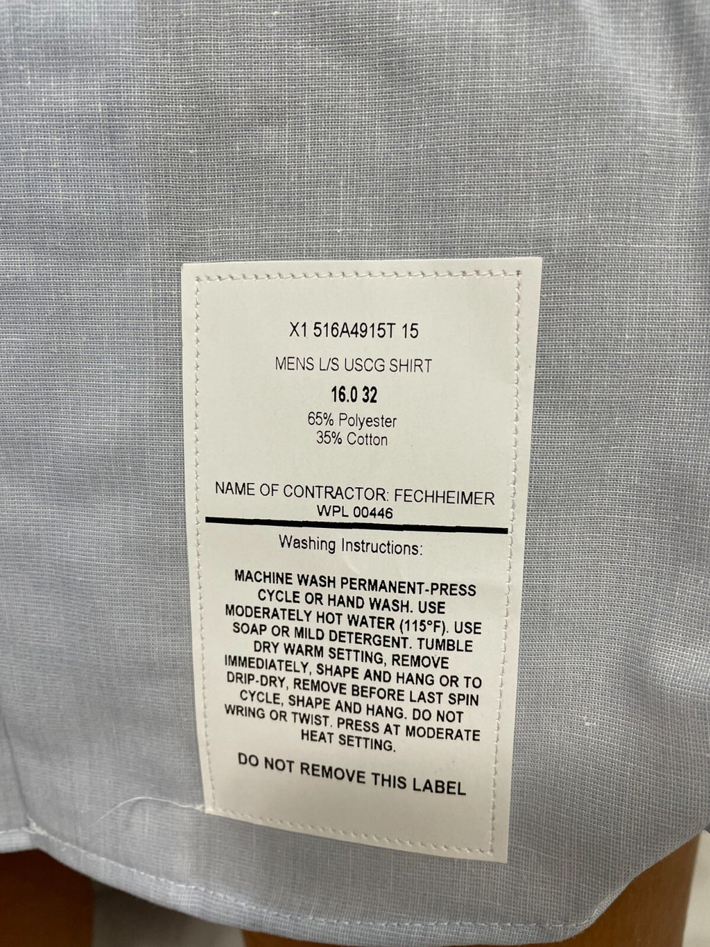 New Men's Dress Blue Shirt COAST GUARD Style 16 x 32