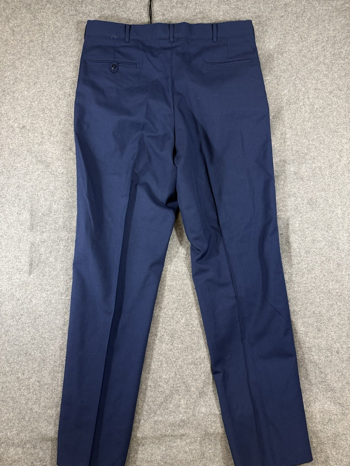 USAF Air Force Service Dress Pants Men 40 Unhemmed Blue Wool Blend Unhemmed NWOT