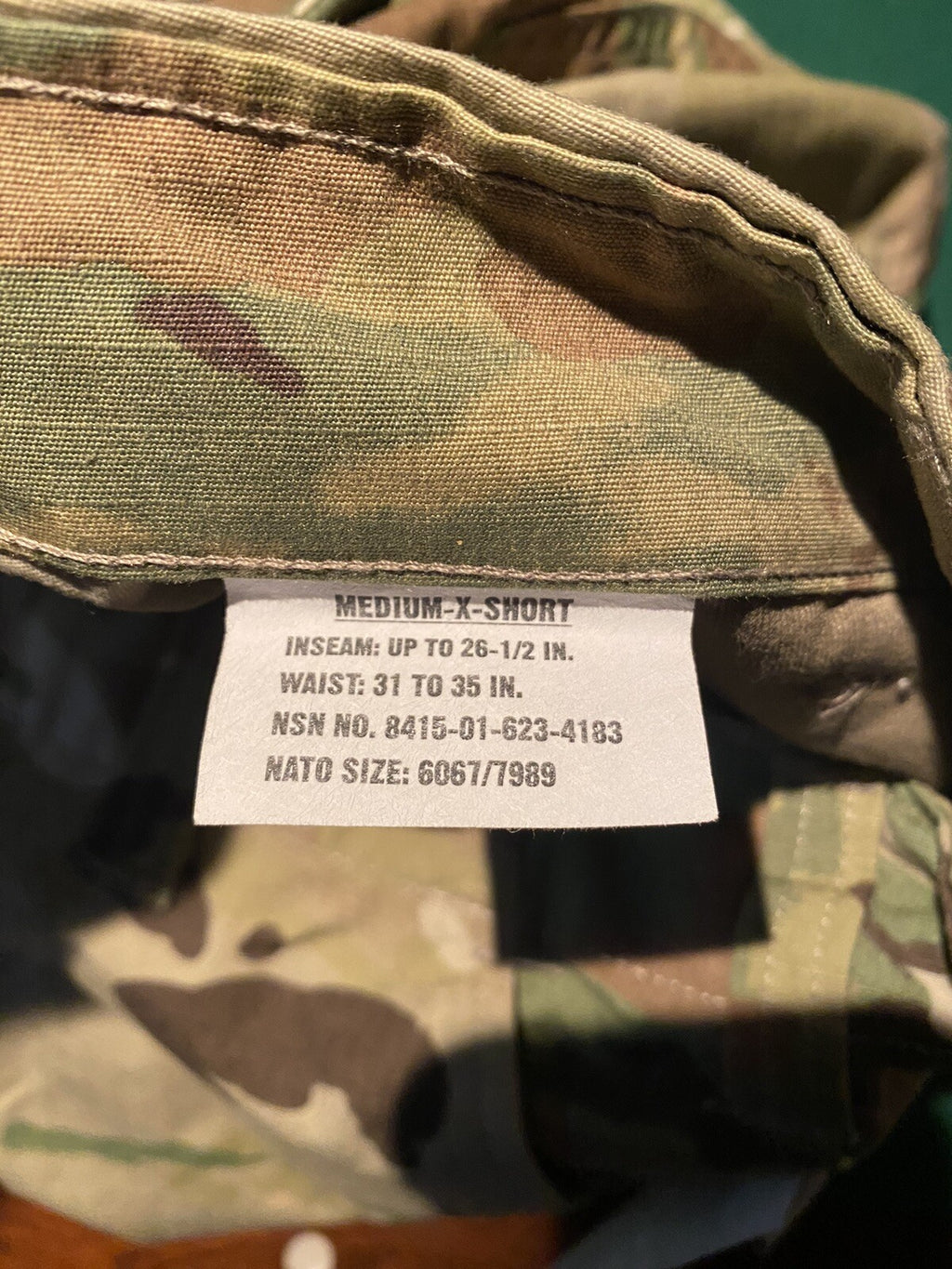 Scorpion Pattern OCP Army USAF Combat Uniform Jacket & Pants Medium X-Short New