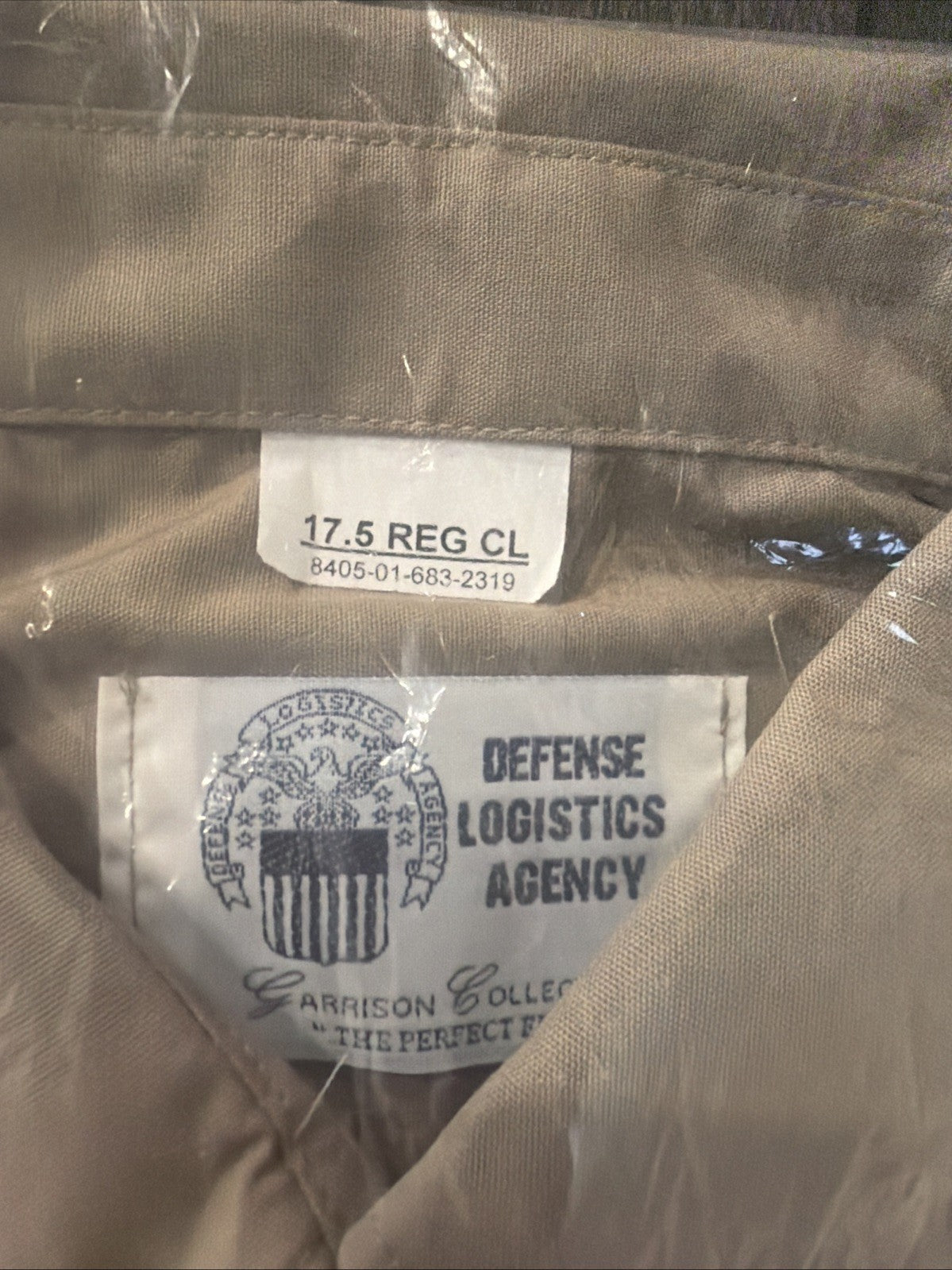 Army Green Service Uniform AGSU Men's Shirt Short Sleeve Uniform Size 17.5 NEW