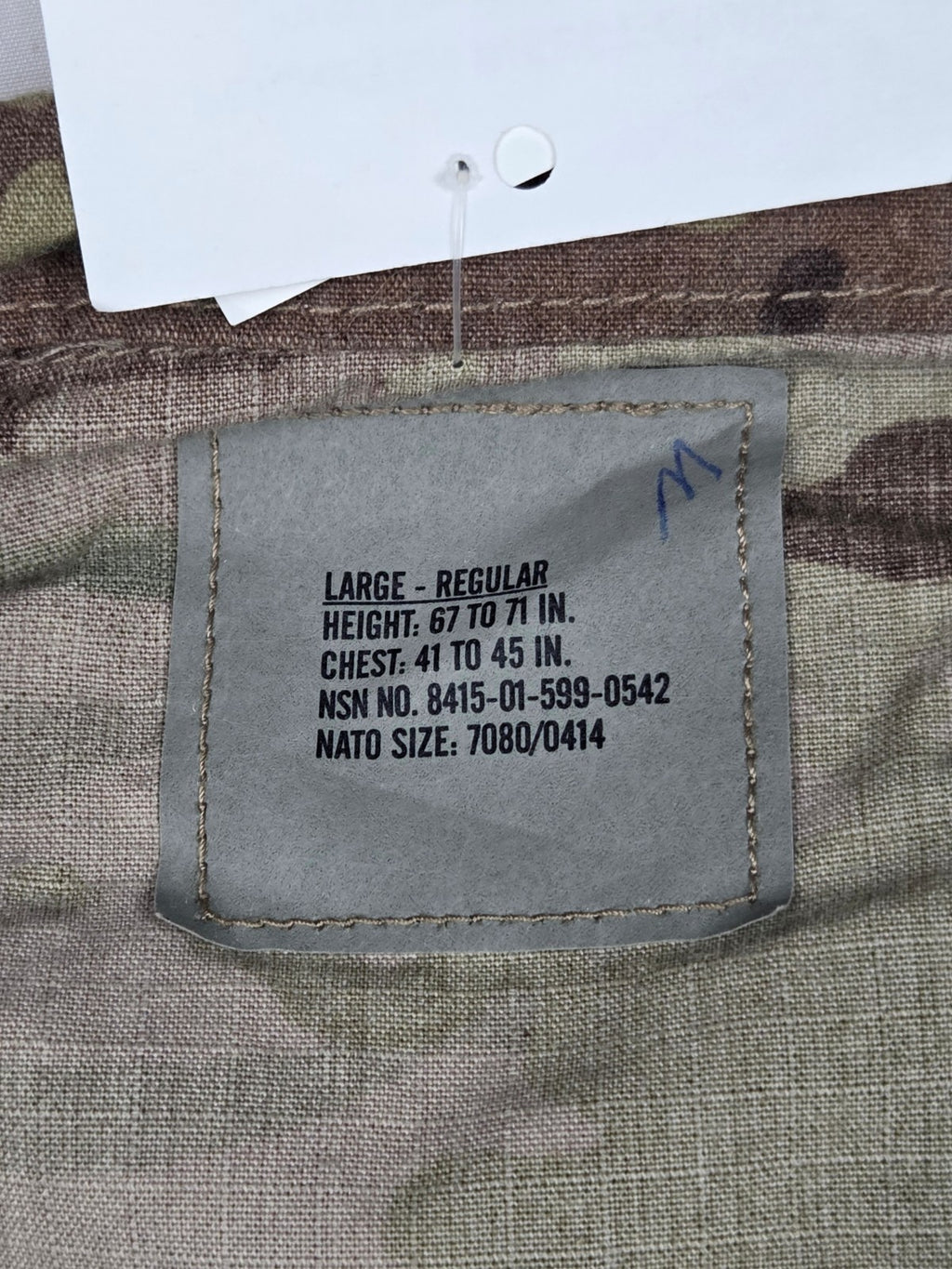 New Large Regular US Army FRACU OCP Combat Uniform Coat Flame Resistant NWT LR