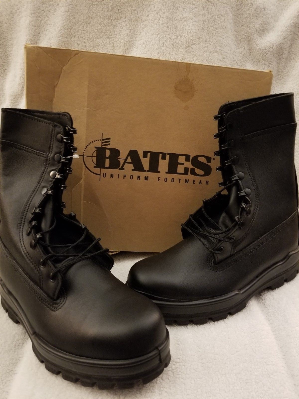 Bates Men's Navy 9 in. DuraShocks Steel Toe Combat Boots (E01621)