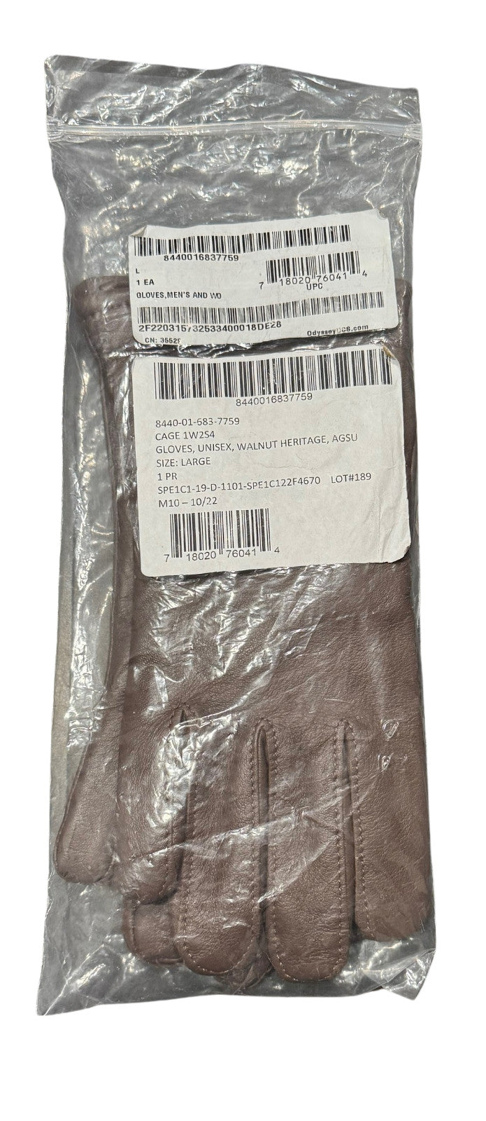 US ARMY All Weather Gloves Unisex AGSU Walnut Heritage "NEW"