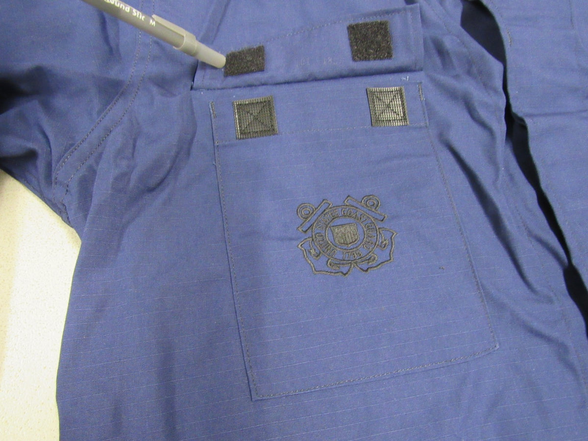 US Coast Guard USCG BDU Shirt Ripstop Operational Dress Uniform ODU 46 S NOS