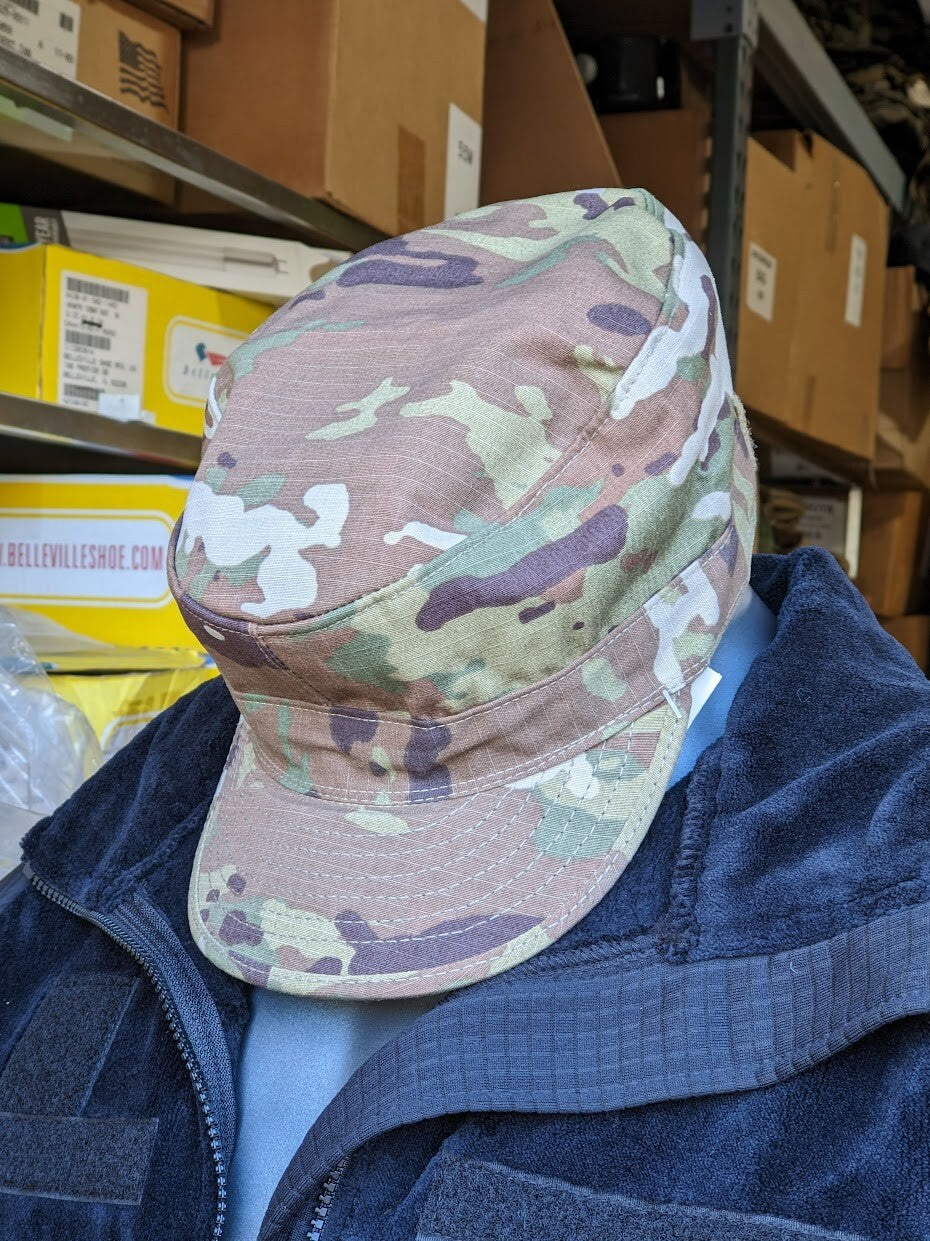 OCP  7 3/8 US Army Military Multicam Camouflage USGI Patrol Cap Hat 2 Tabs SEKRI