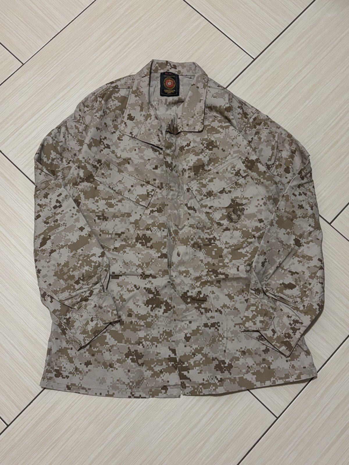 USMC Desert MARPAT Utilities Jacket Blouse Small Short SS