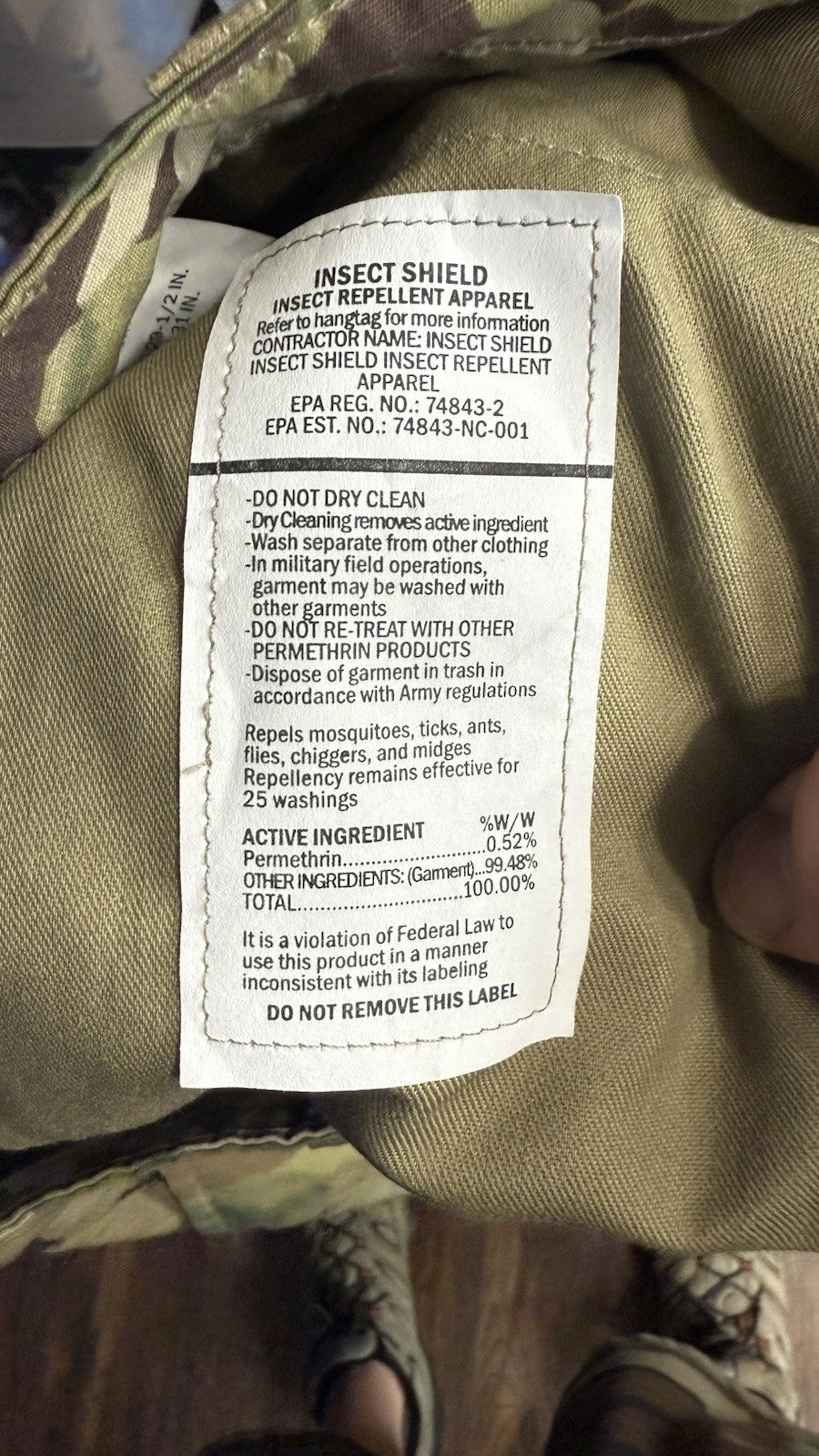 Army Combat Uniform OCP Scorpion W2 Trousers Small Short Insect Shield New