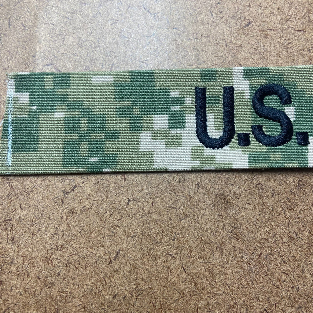 U.S. Navy NWU Type III "U.S. NAVY" Name Tape 1.25" x 8" (each)