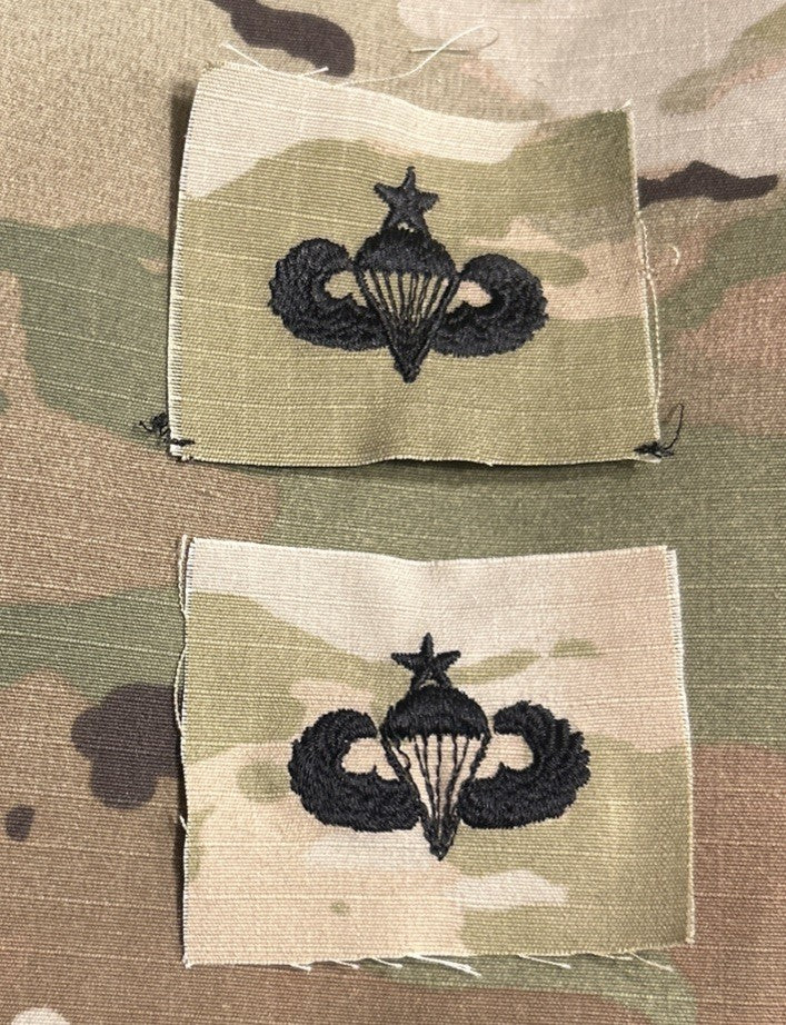 US Army Senior Parachutist Badges (2) OCP Sew-On