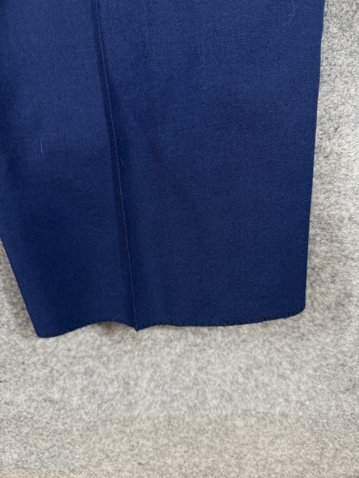 USAF Air Force Service Dress Pants Men 40 Unhemmed Blue Wool Blend Unhemmed NWOT